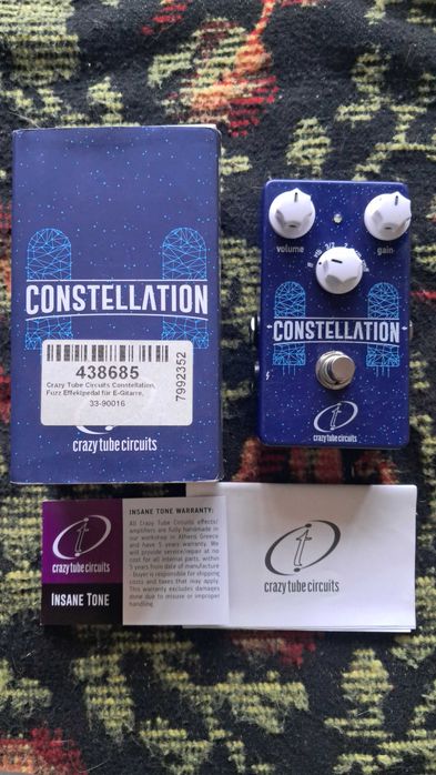 Pedal de efeitos Crazy Tube Circuits Constellation fuzz