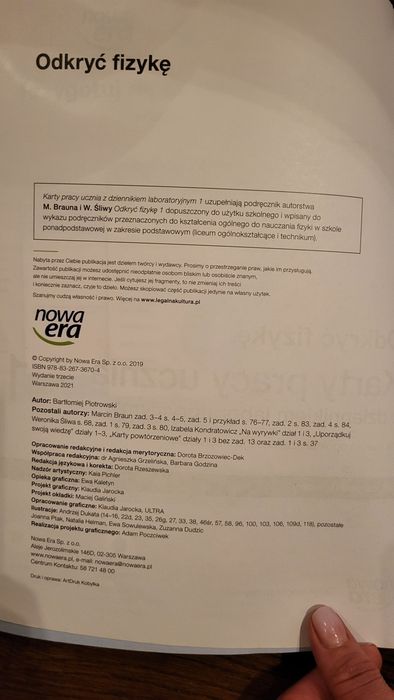 Odkryć fizykę 1 Karty pracy