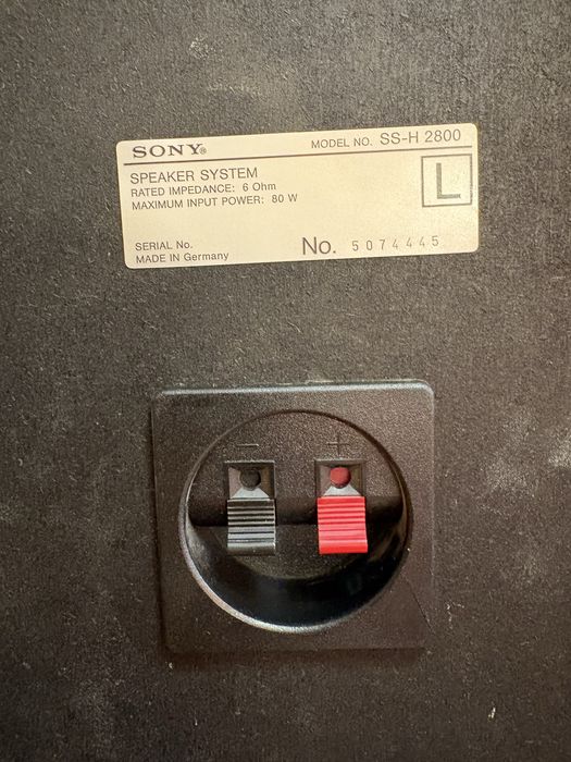 колонки акустика sony ss m 33/ ss h 2800 80 ватт 6 ом