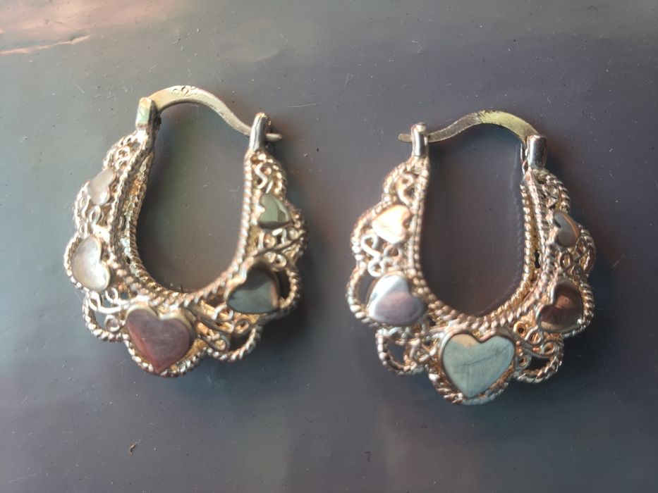 Сережки сріблені у стилі бохо