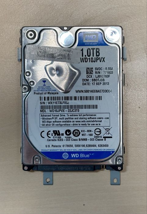 Dysk do laptopa WD Blue 1TB SATA III 5.4K 8MB 2.5''