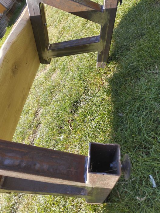 Ławka ogrodowa dębowa