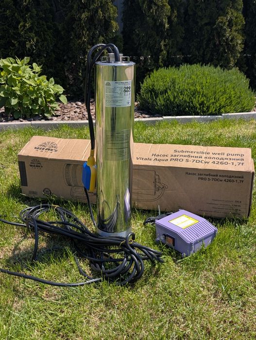 Vitals PRO 5-7DCw 1.7 kw погружний насос нижній забір