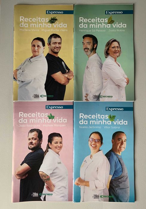Conjunto de 4 Volumes Receitas da Minha Vida