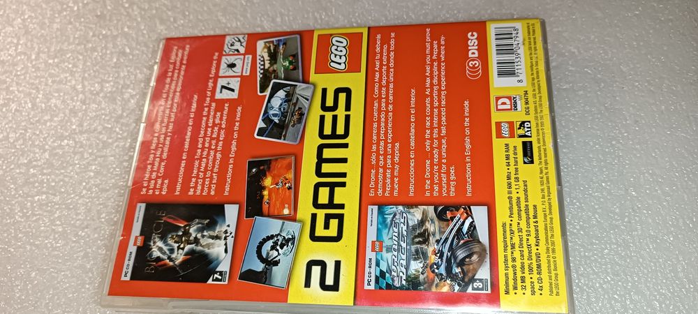 Raro Jogos antigos LEGO pra PC Bionicle/Drone Racers