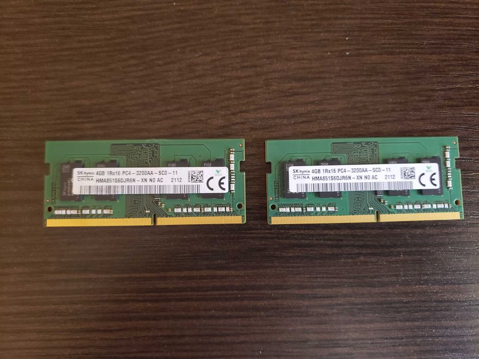 2x4GB DDR4 SO-DIMM (ноутбучна оператина пам`ять)