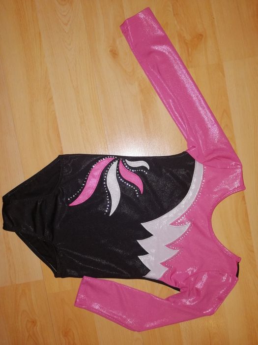 Strój gimnastyczny body gimnastyka artystyczna akrobatyka 128-140cm