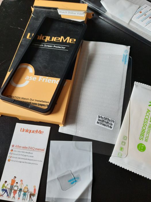szkło hartowane z ramką do montażu/szkłem na aparat do Xiaomi note 9s