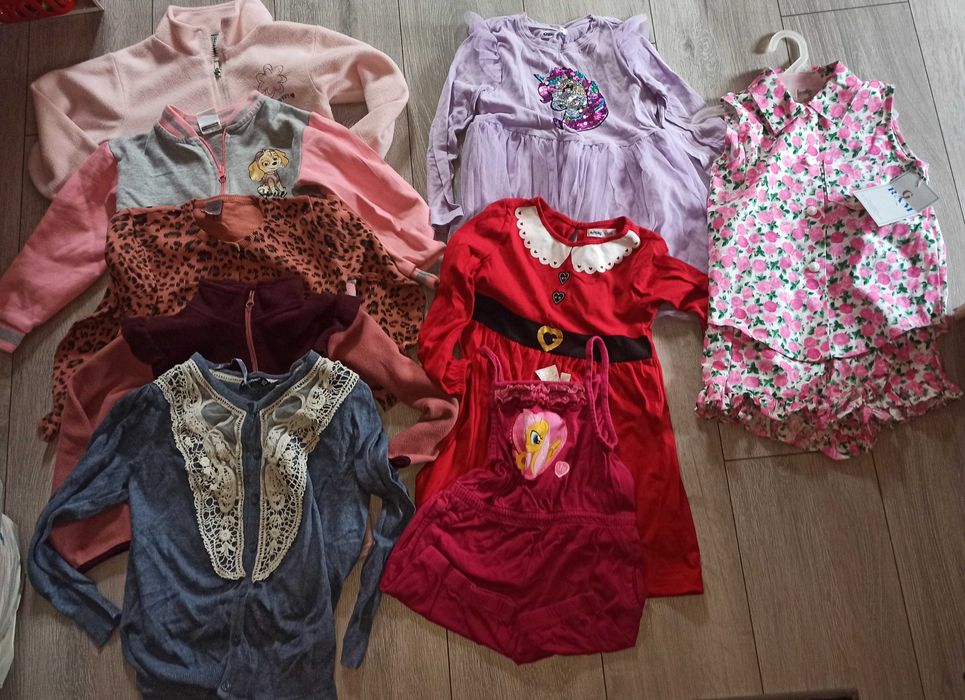 Paka ubrań dla dziewczynki 110