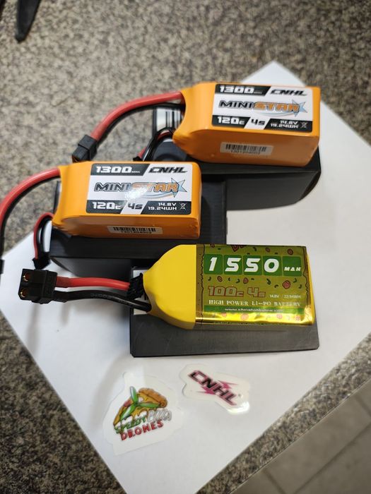 2x bateria CNHL MiniStar 4S 1300mAh 120 C  i  4S 1550 mAh 100C Picca