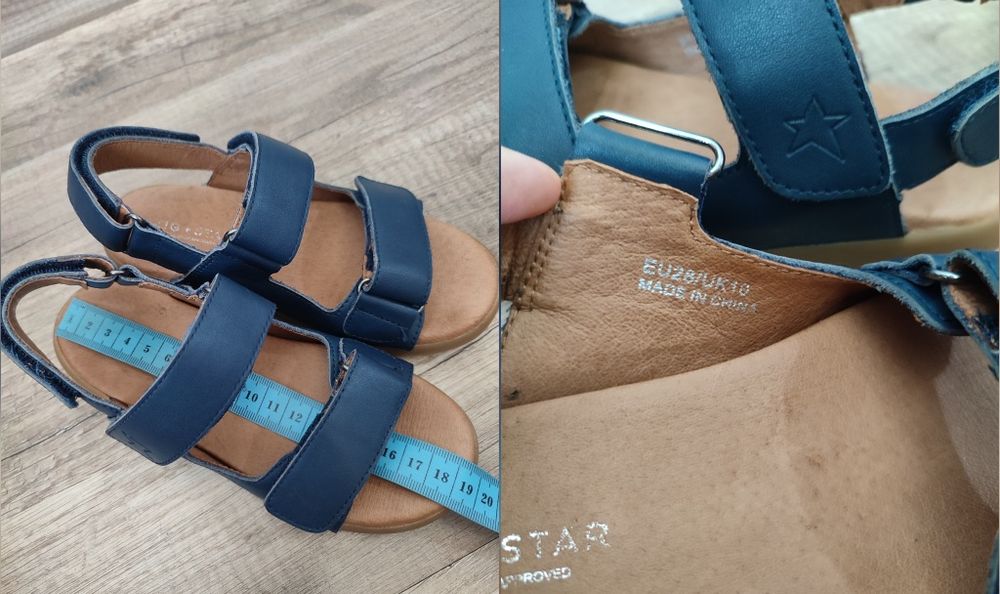 Босоножки Сандалии ZIG+STAR SOLAR Navy EUR 28 UK 10 Стелька 18,5 см.