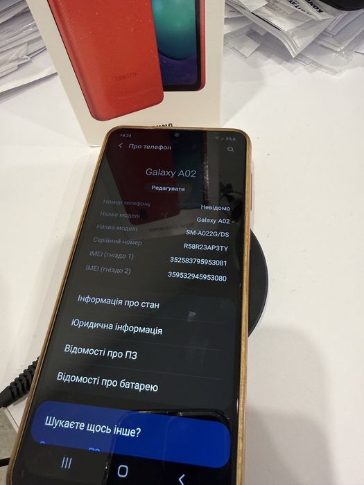 Телефон Samsung Galaxy A02 2/32gb