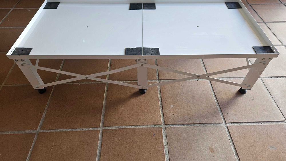 Pedestal duplo de lavandaria VEVOR para máquinas de lavar e secar (124x54.9 cm e 30cm altura)