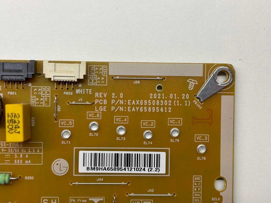 MODUŁ LG 55NANO863PA EAX69508302 EAY65895412 LGP55-21UL6 ZASILACZ