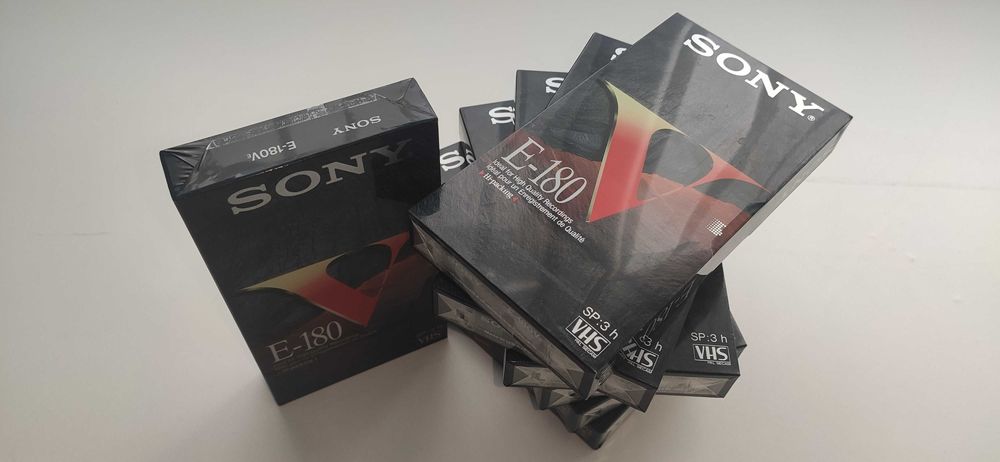 Нові відеокасети Sony E-180 (7 шт.) — 90 грн/шт.