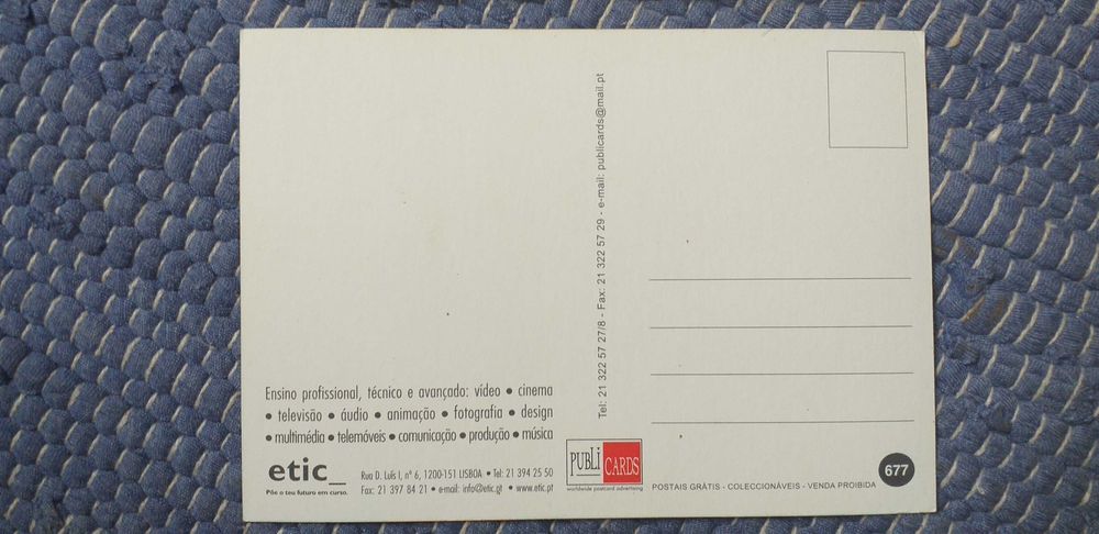 Postal - Etic - portes incluidos.