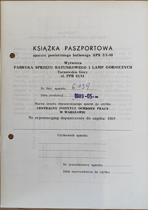 Aparat ODO powietrzny Faser APS 2/2-50