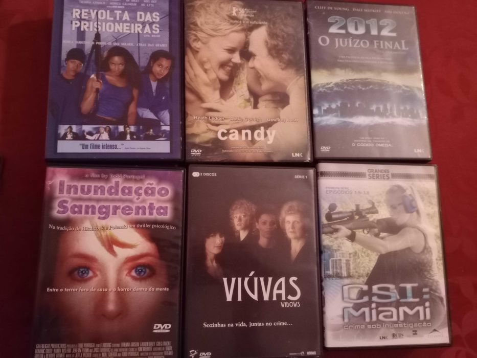 Vendo 36 DVDs de filmes variados