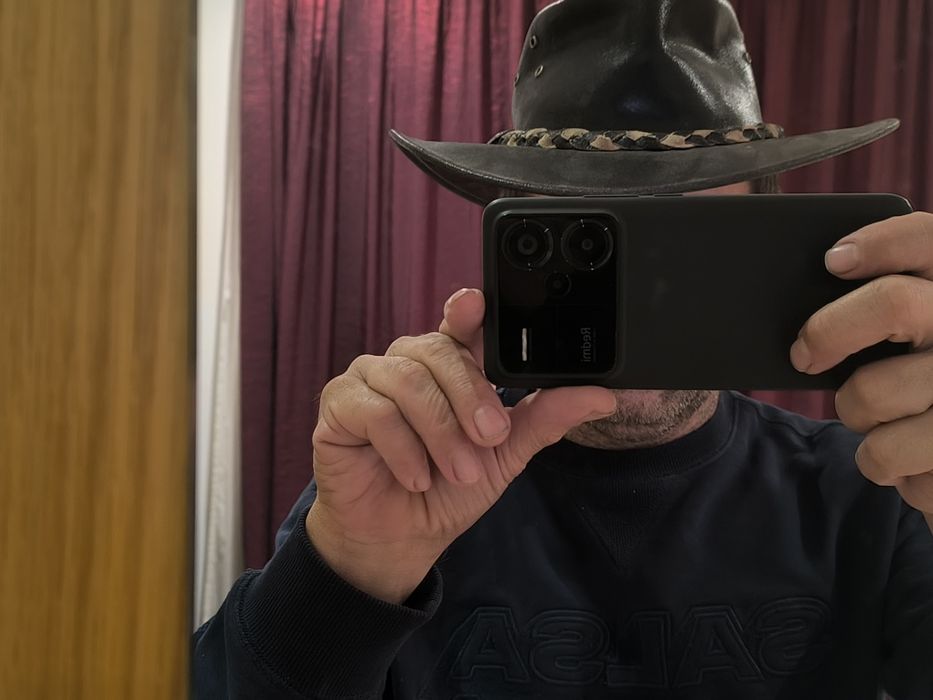 Chapéu de cowboy em pele S
