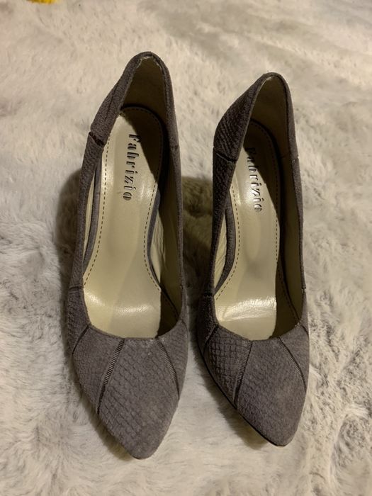 Szpilki skórzane włoskie, r. 37