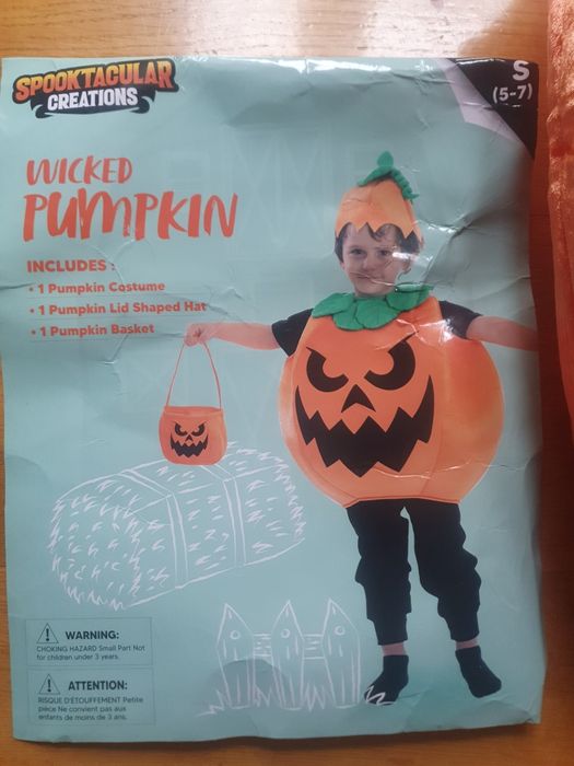 Dynia Halloween  przebranie  roz.S  5-7lat