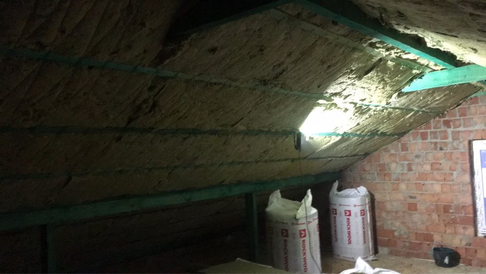 Утеплення даху мінеральною ватою/ горищ/ перекриттів.