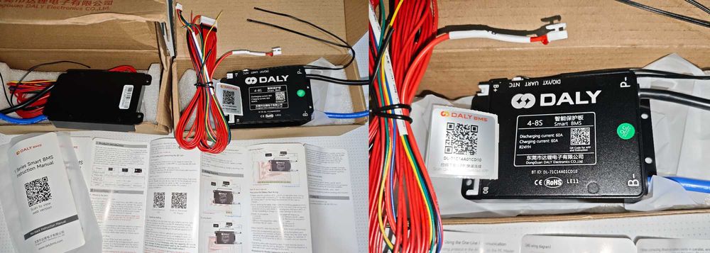 JBD JK Smart BMS Bluetooth універсальна 4-8S, 7–14S, 8-24S, 20(60A), 30(90)A, 50(150)A, 120(240A) Li-ion LiFePO4 Розумна БМС JK-B6A20S12P JK-B2A8S20P