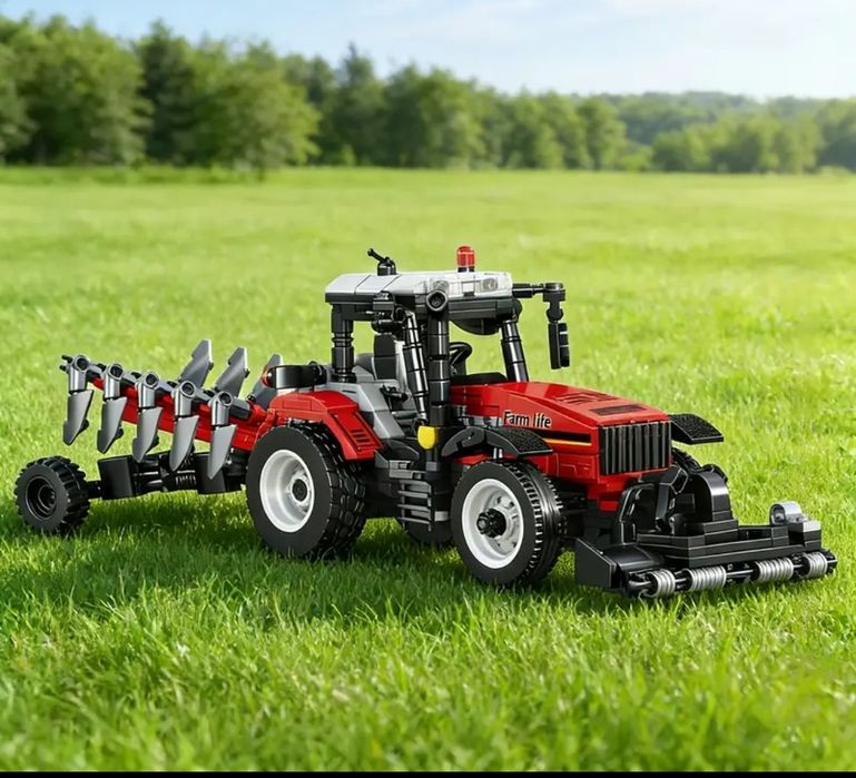 Конструктор трактор,бульдозер, комбайн (+1000деталей)