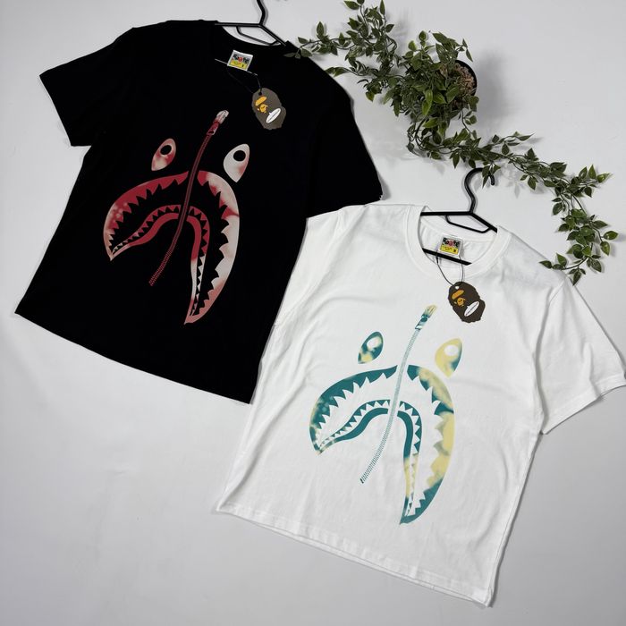 Футболка Bape Tie Die Shark S-XL a bathing ape тай дай акула бейп