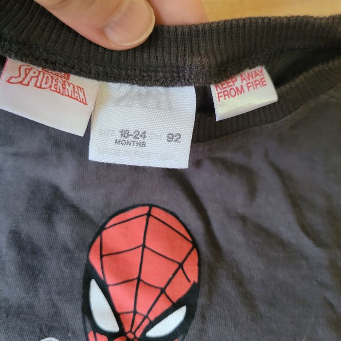 Лот фірмових регланів лонгслівів Zara & Marvel Spider-Man, р. 86-92 (1-2 роки)