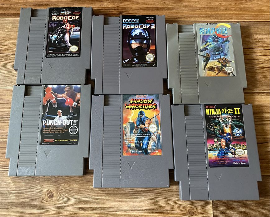 Nintendo (NES) 8bit: Robocop, Punch-Out!!, Contra, Ninja Gaiden, Yoshi