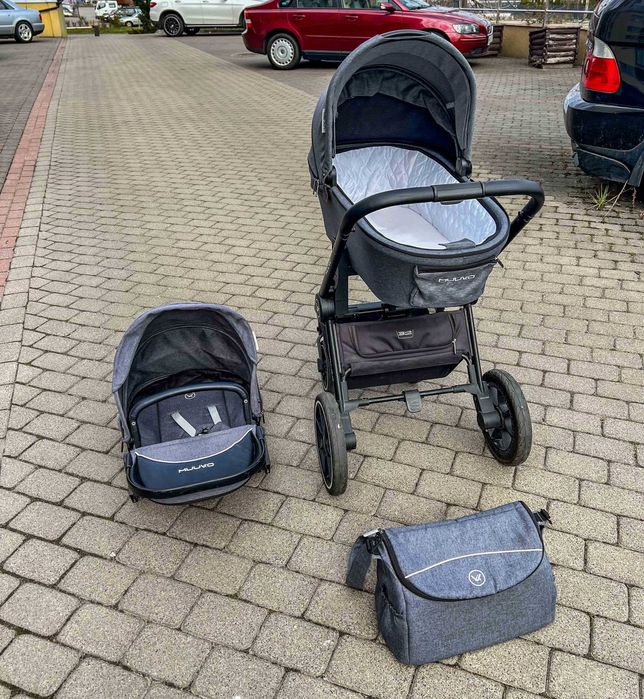 Wózek Muuvo Quick 2.0 + Gondola + fotelik Maxi-Cosi Pebble Pro