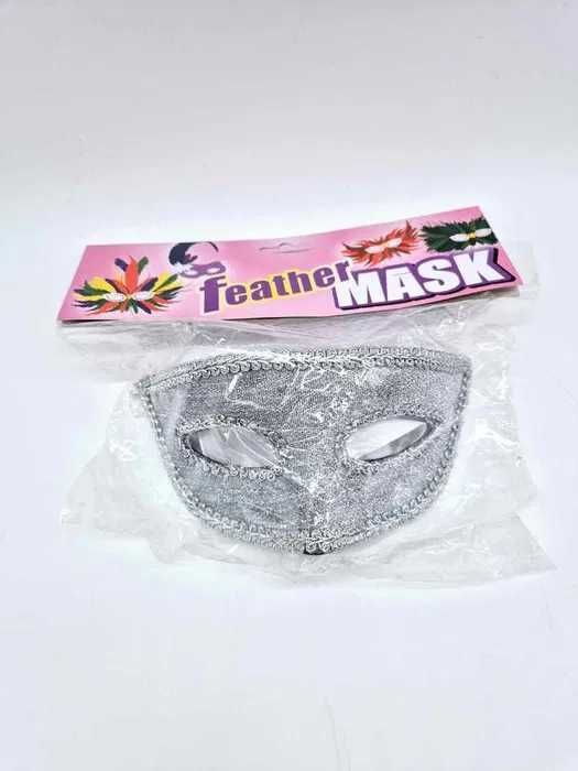 Maska wenecka na bal maskowy karnawał dla kobiet Błyszcząca Sztywna