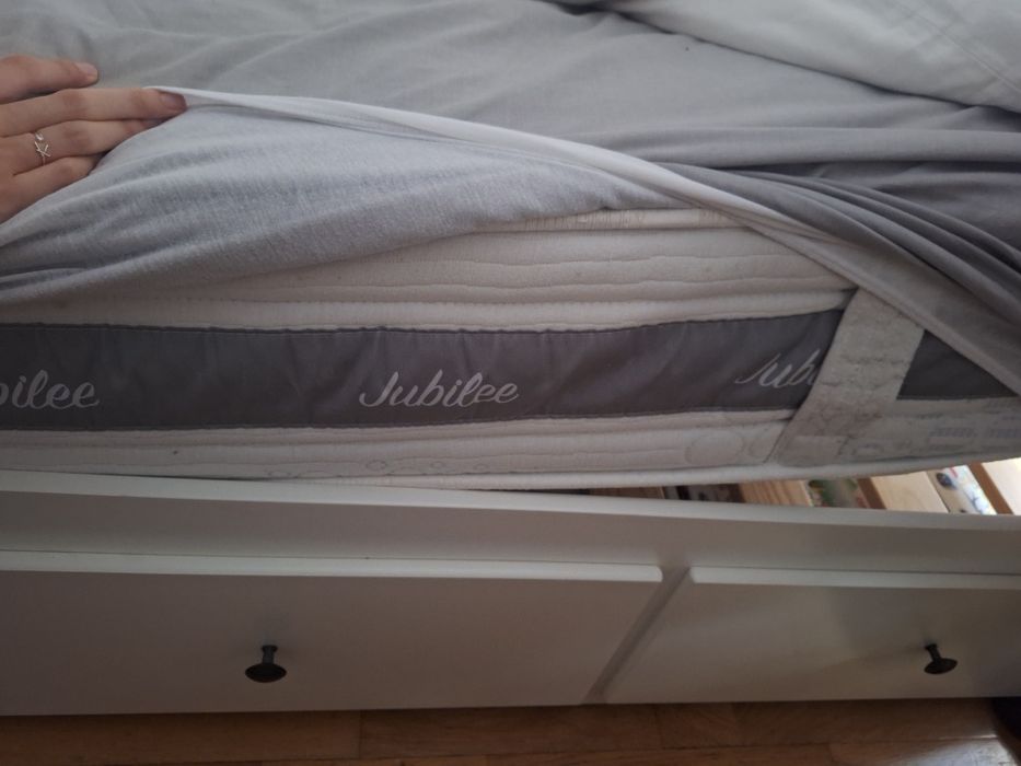Cama hemnes ikea com colchão molaflex jubilee