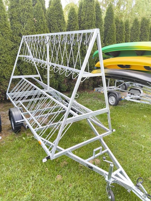 Wynajem przyczepy rowerowej do transportu 30 rowerów