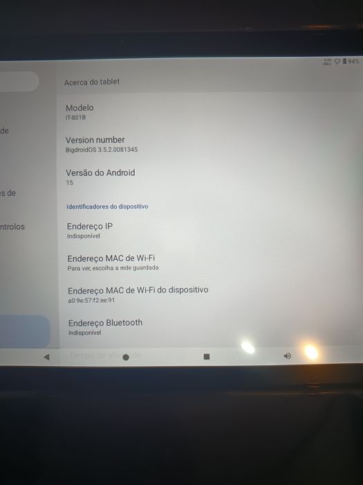 Tablet de 10,1 polegadas ATMPC
