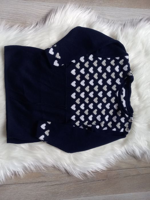 Sweter sweterek serduszka Jomar roz 116 akryl