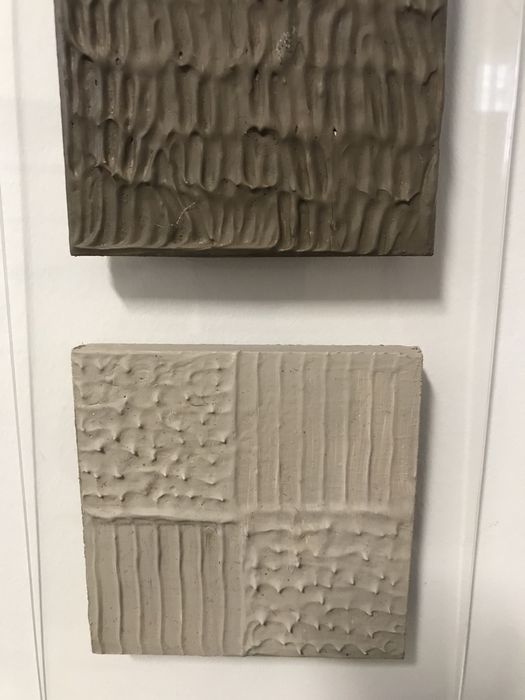 Quadro em acrílico e madeira texturada e  pintada