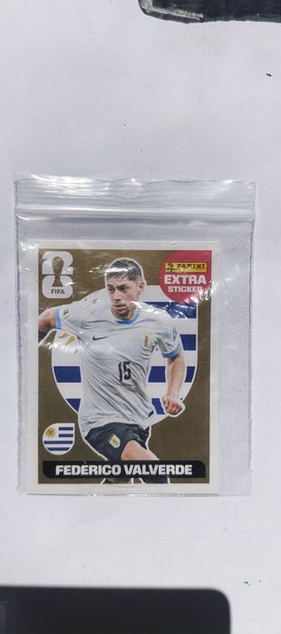 Наліпка Panini Extra Sticker золота «Федеріко Вальверде»