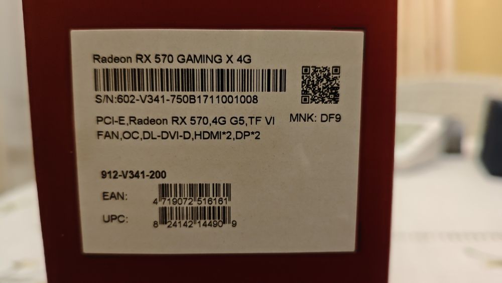 MSI RX570 Gaming X 4G