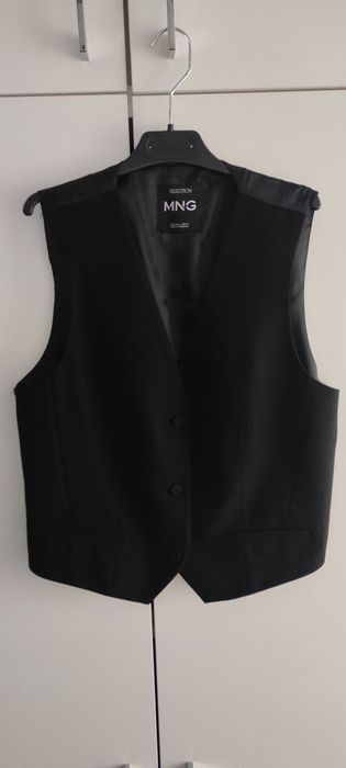 Garniturowa kamizelka z wełny