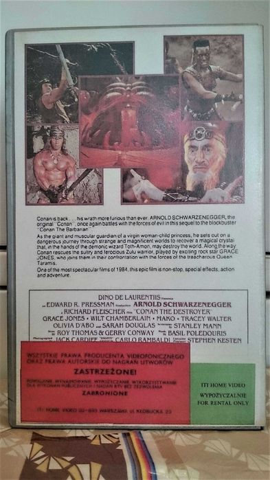 CONAN Niszczyciel / Białe Cargo / PACO MASZYNA ŚMIERCI - VHS Filmy