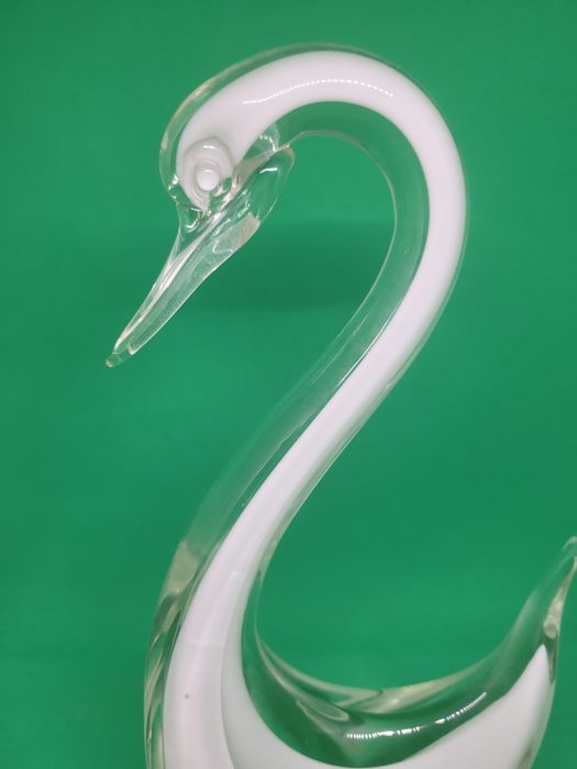 Cisne em vidro murano