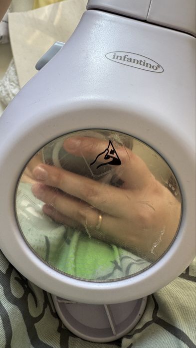 Дитяче ліжечко з маятником, матрас + подарунки