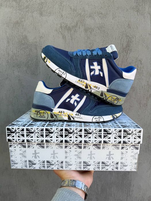 40-46 р кросівки Premiata Lander «Ocean» Navy/Blue