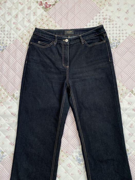 Granatowe jeansy typu proste szersza nogawka M 38 joop! Premium