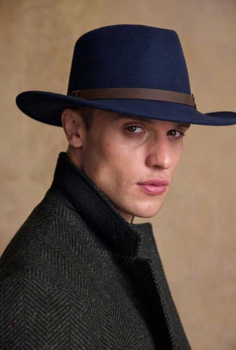 Stetson р 58 L  чоловічий синій фетровий капелюх мужская шляпа