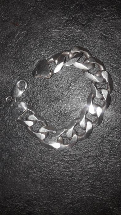 Srebrna branzoletka pancerka