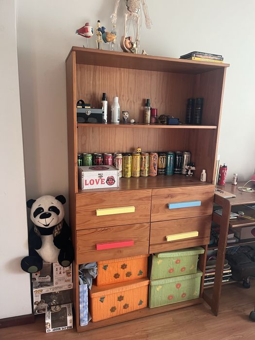 Mobília de quarto infantil/juvenil completa – Madeira maciça