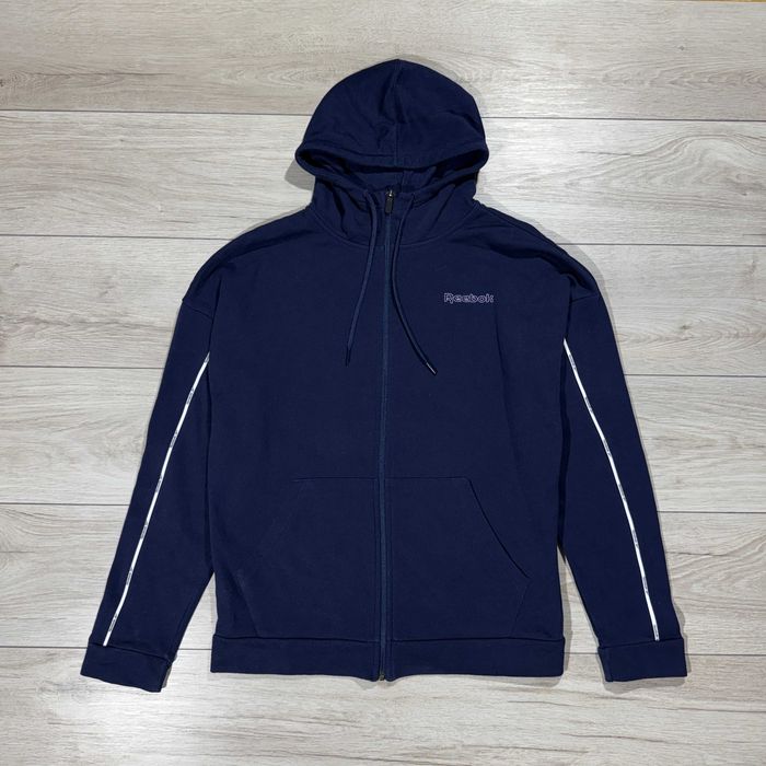 Кофта Зіп-Худі Рібок Reebok Identity Tape Full, S (Оверсайз), Оригінал